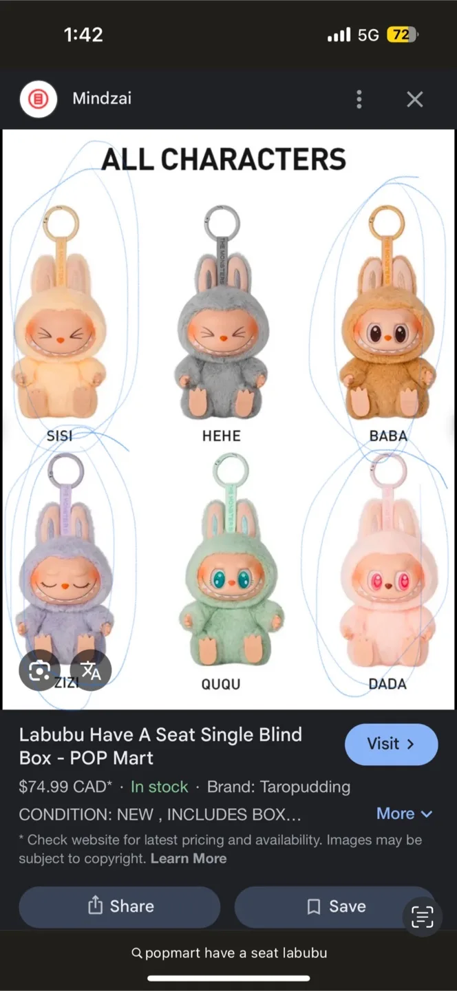 POP MART THE MONSTERS LABUBU Have a Seat Blindboxes image indicator(7)