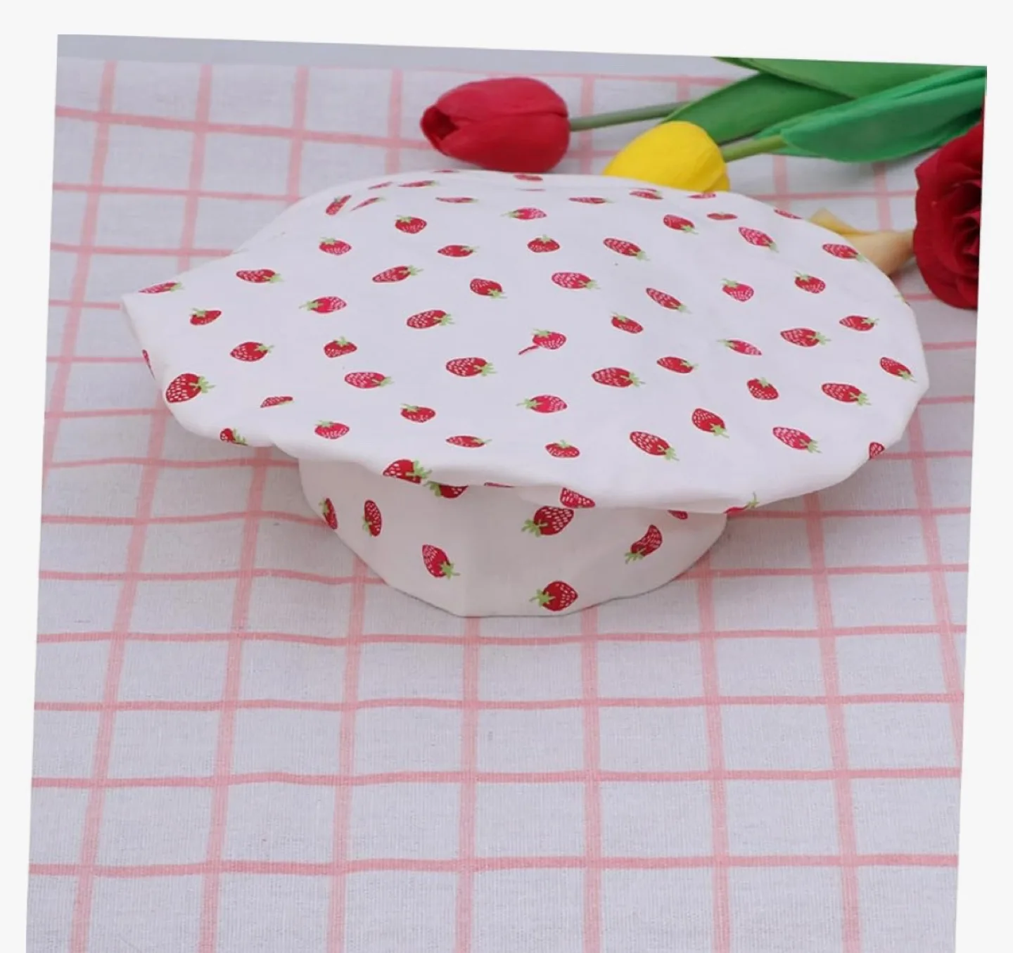 Strawberry Print Chef Caps (Set of 2) thumbnail