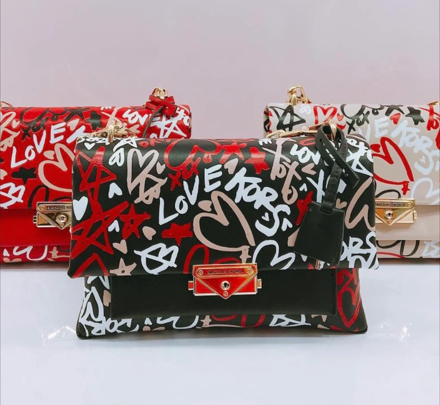 Michael Kors Special love Graffiti edition Shoulder Bag thumbnail