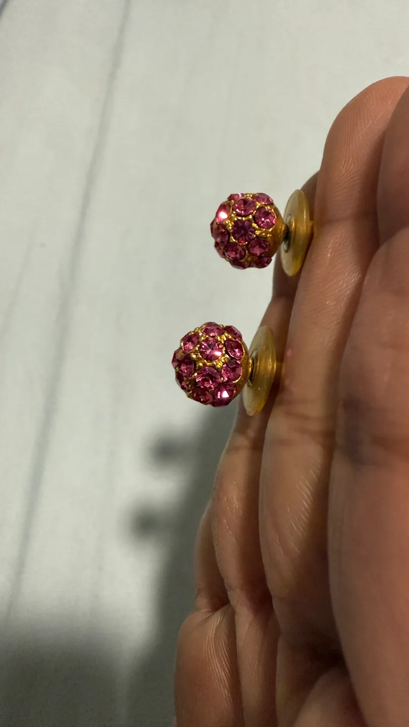 Pink Stud Earrings image indicator(2)