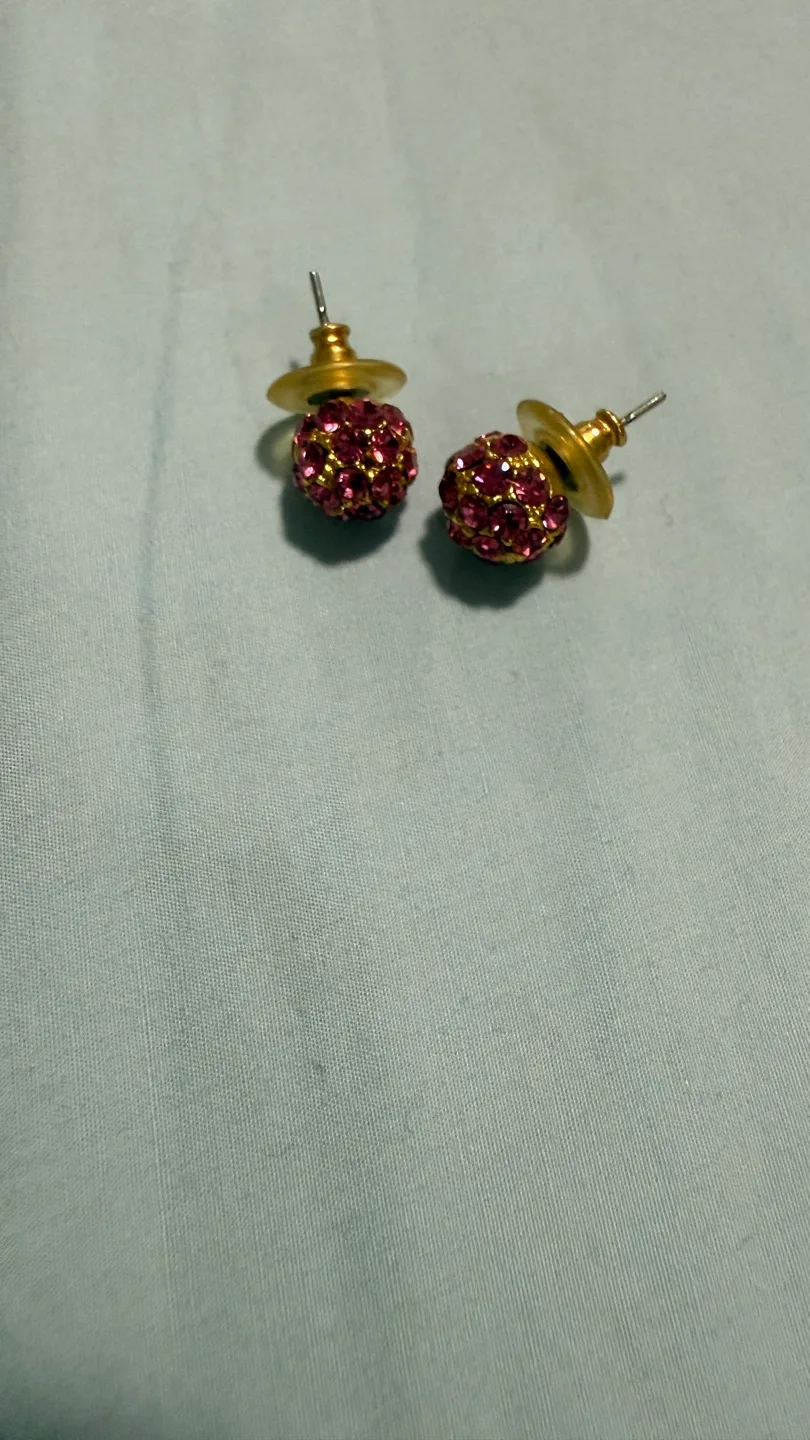 Pink Stud Earrings thumbnail