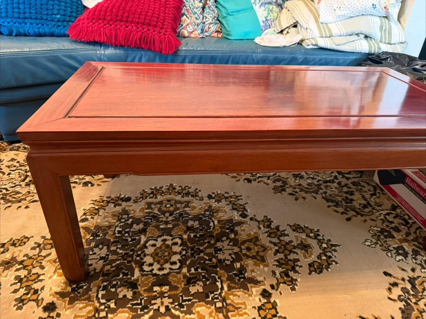 Wood Coffee Table - 48" x 24" thumbnail