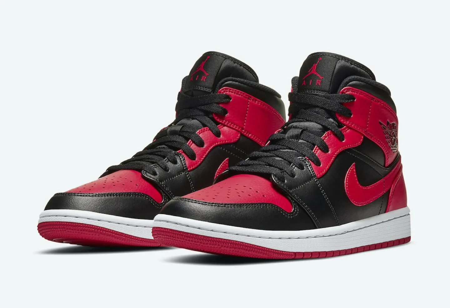 Air Jordan 1 Mid Black/Red thumbnail