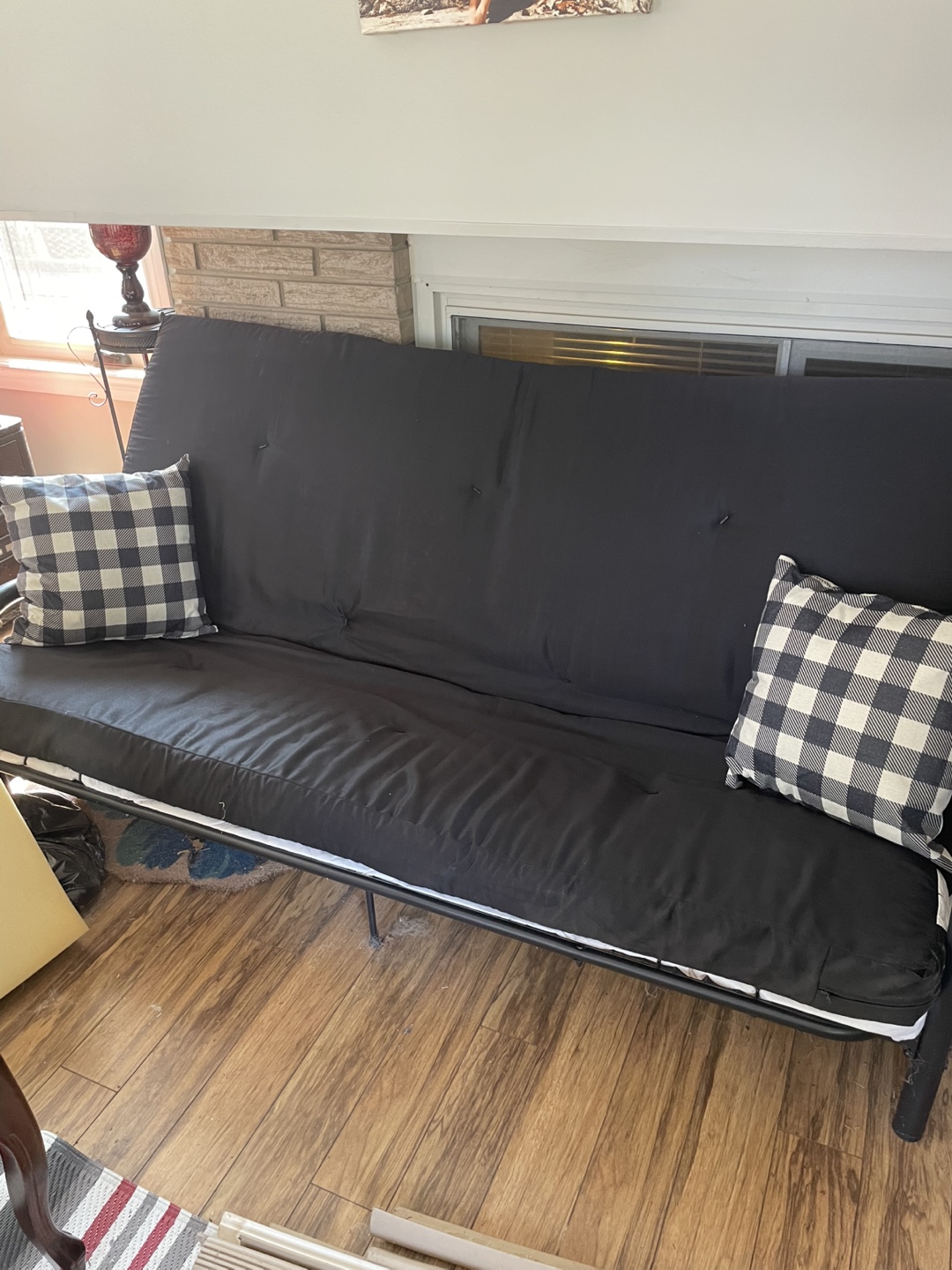 Black Futon Frame & Mattress
