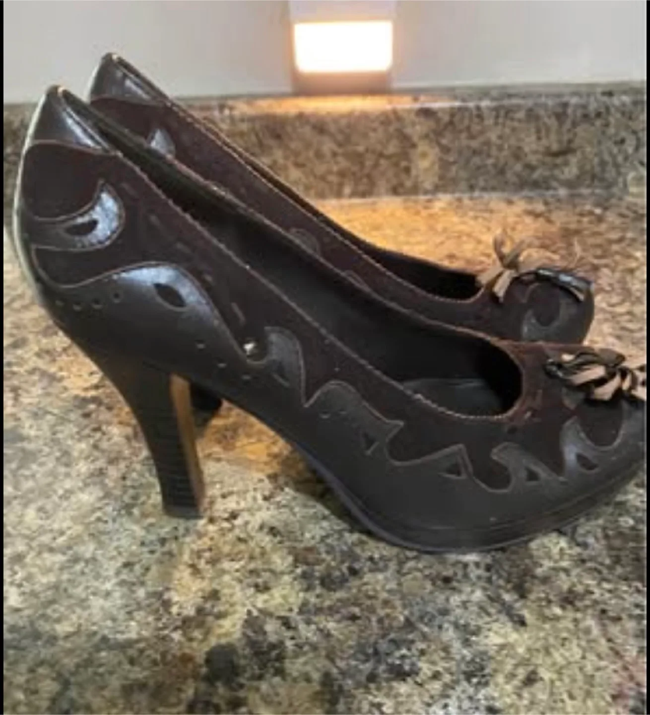 Dollhouse Brown Heels - Size 7.5 thumbnail