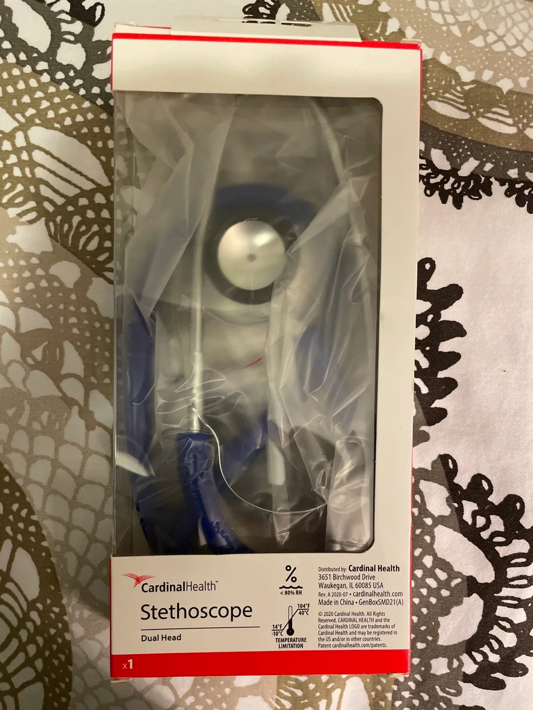Cardinal Health Dual Head Stethoscope - New in Box! image indicator(2)