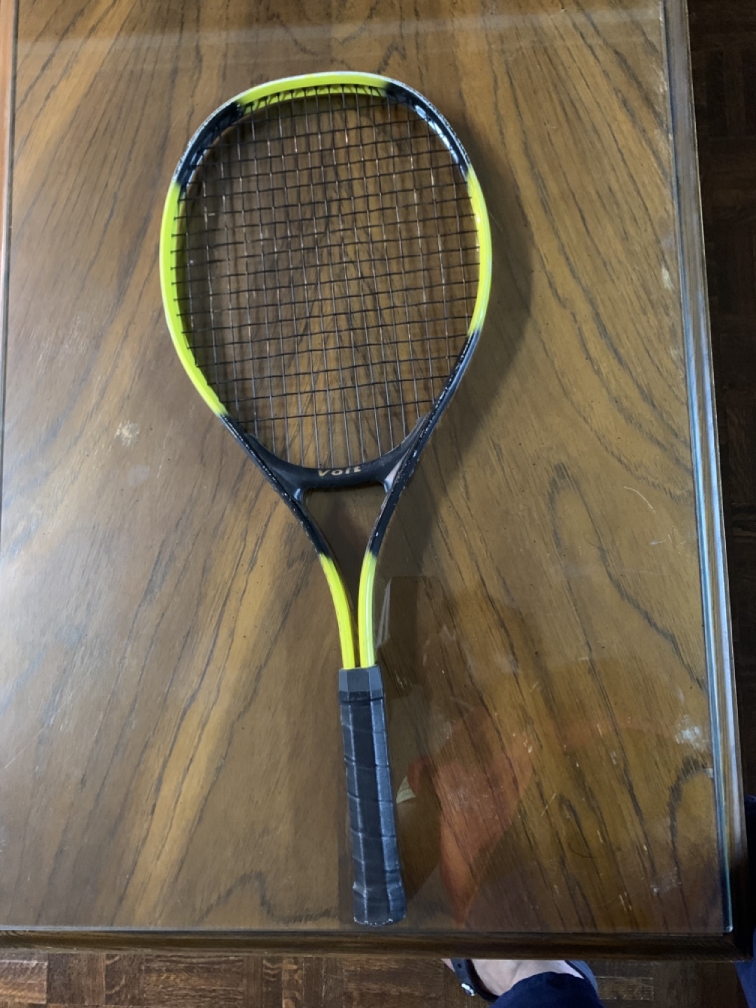 Voit Tennis Racquet - Black & Yellow