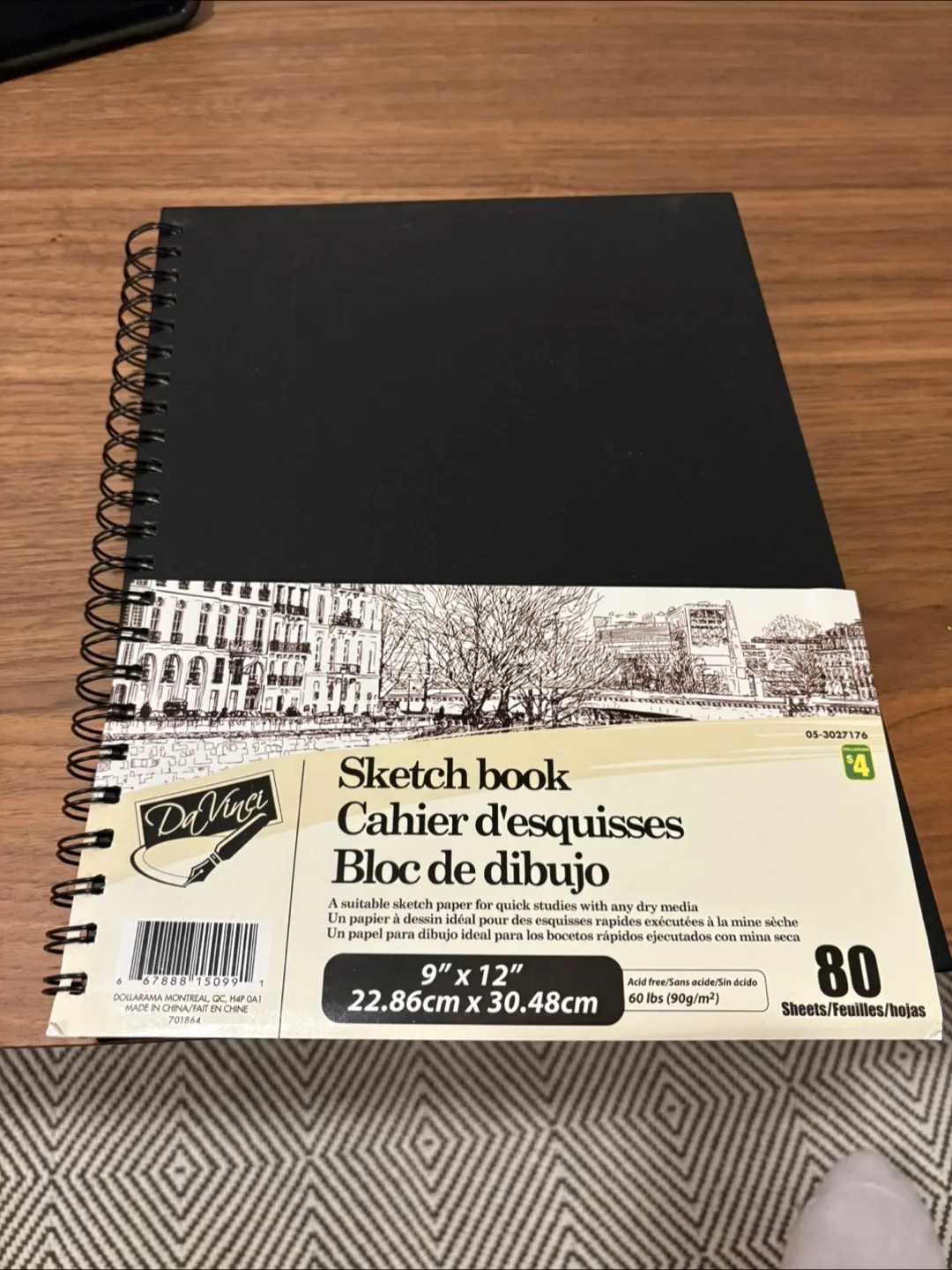 Da Vinci Sketch Book - 9" x 12" thumbnail