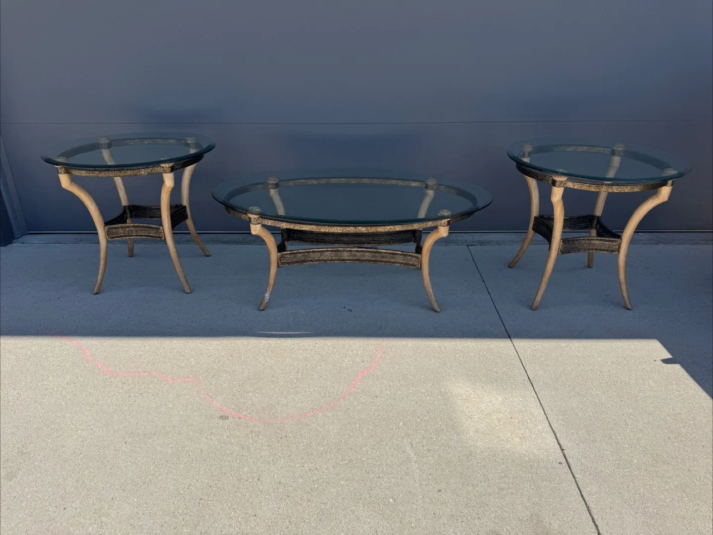 Matching coffee table and end tables thumbnail