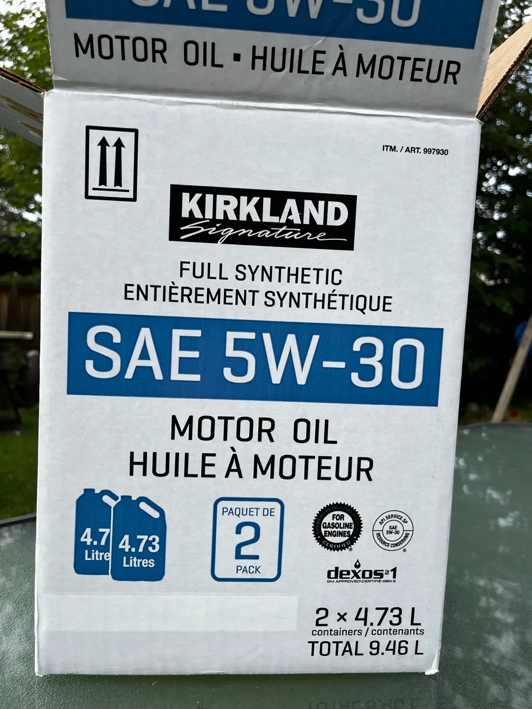 Kirkland Signature SAE 5W-30 Motor Oil - 2 Pack thumbnail