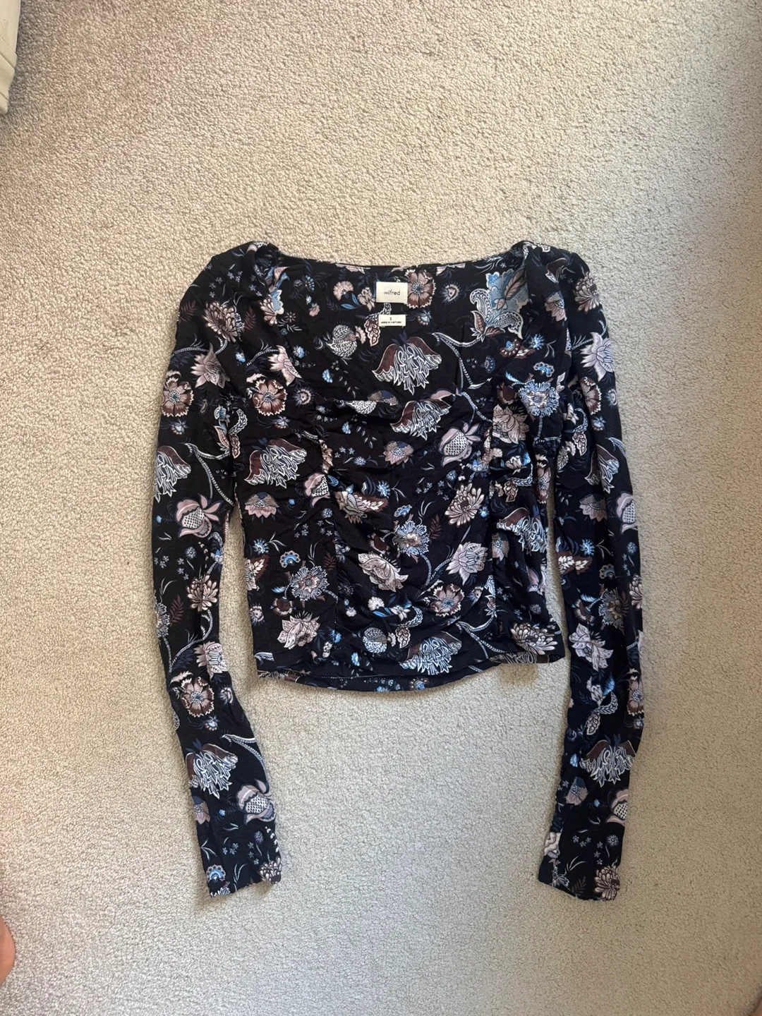 Wilfred Free Square Neck Floral Long Sleeve image indicator(2)