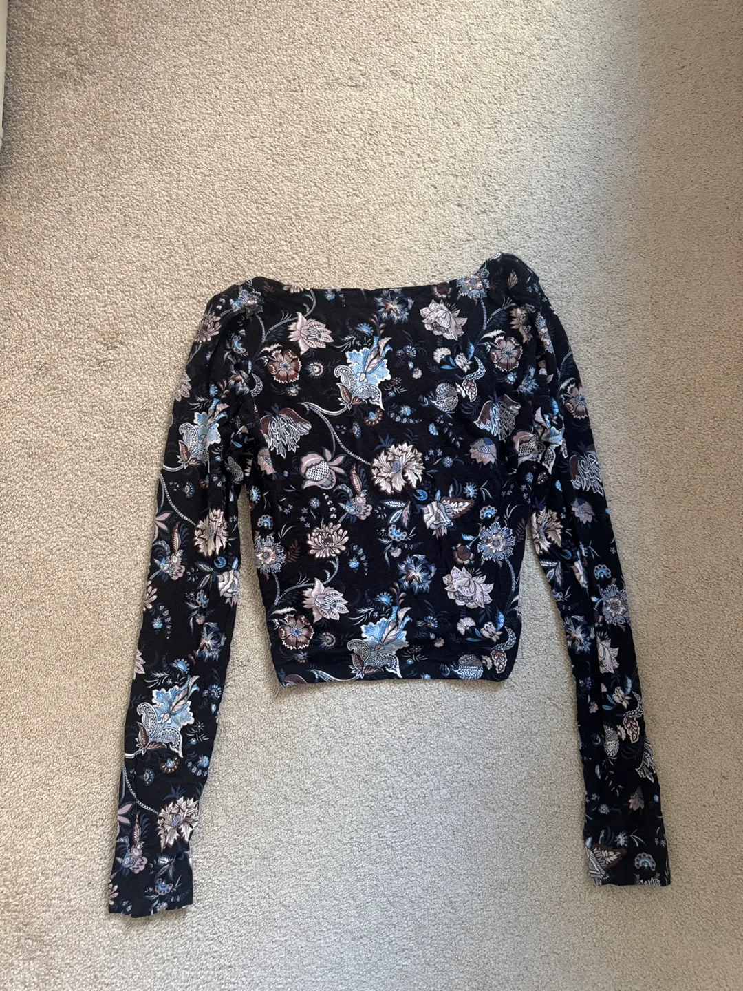 Wilfred Free Square Neck Floral Long Sleeve thumbnail