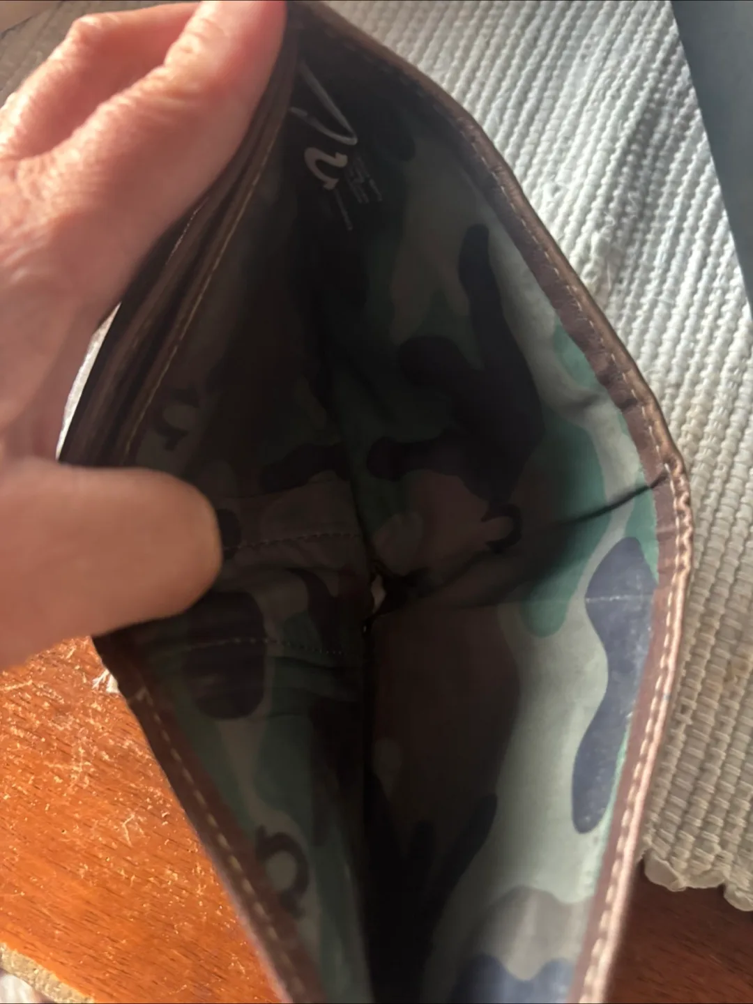 True Religion Brown Leather Wallet image indicator(4)