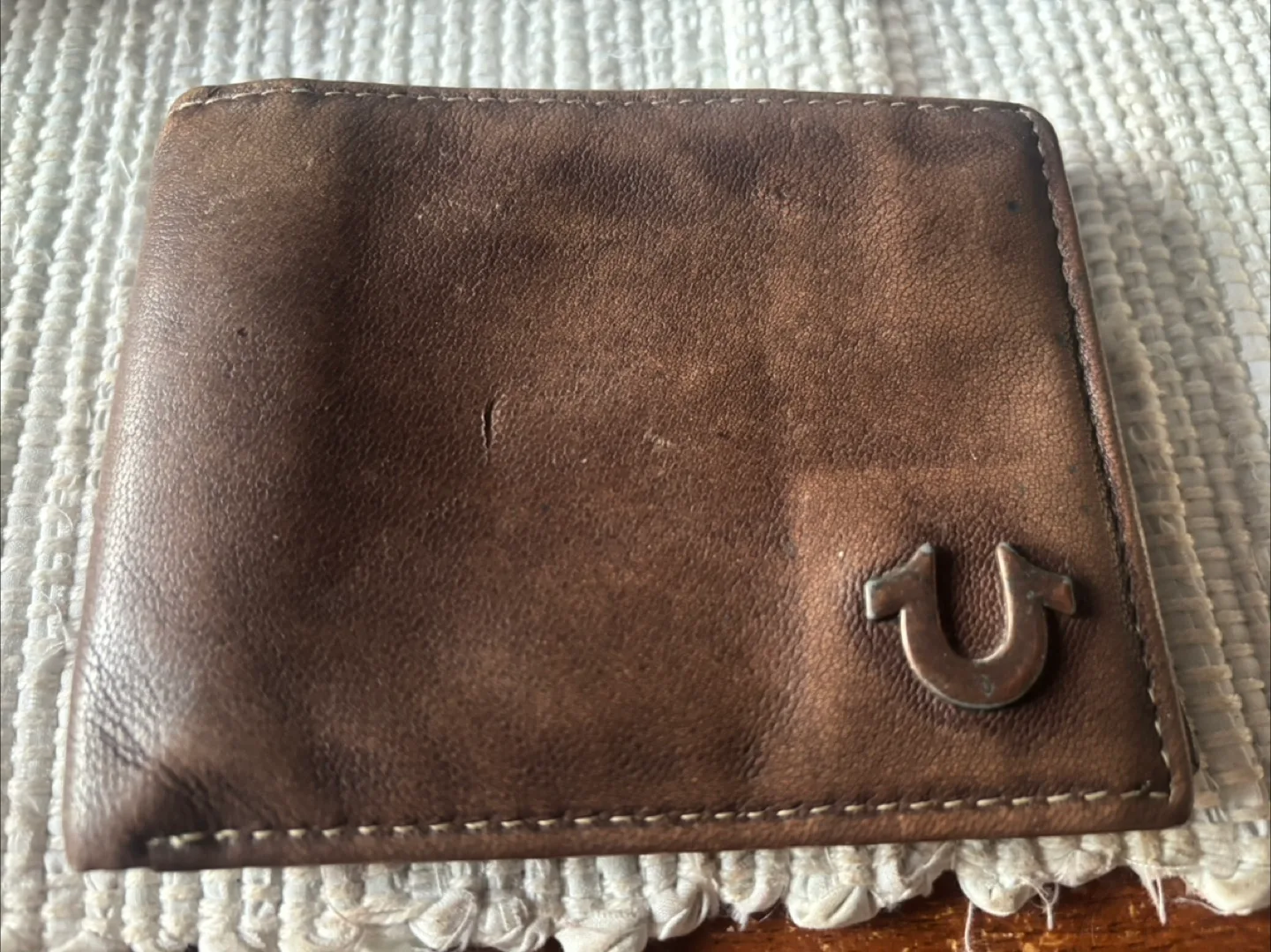True Religion Brown Leather Wallet thumbnail