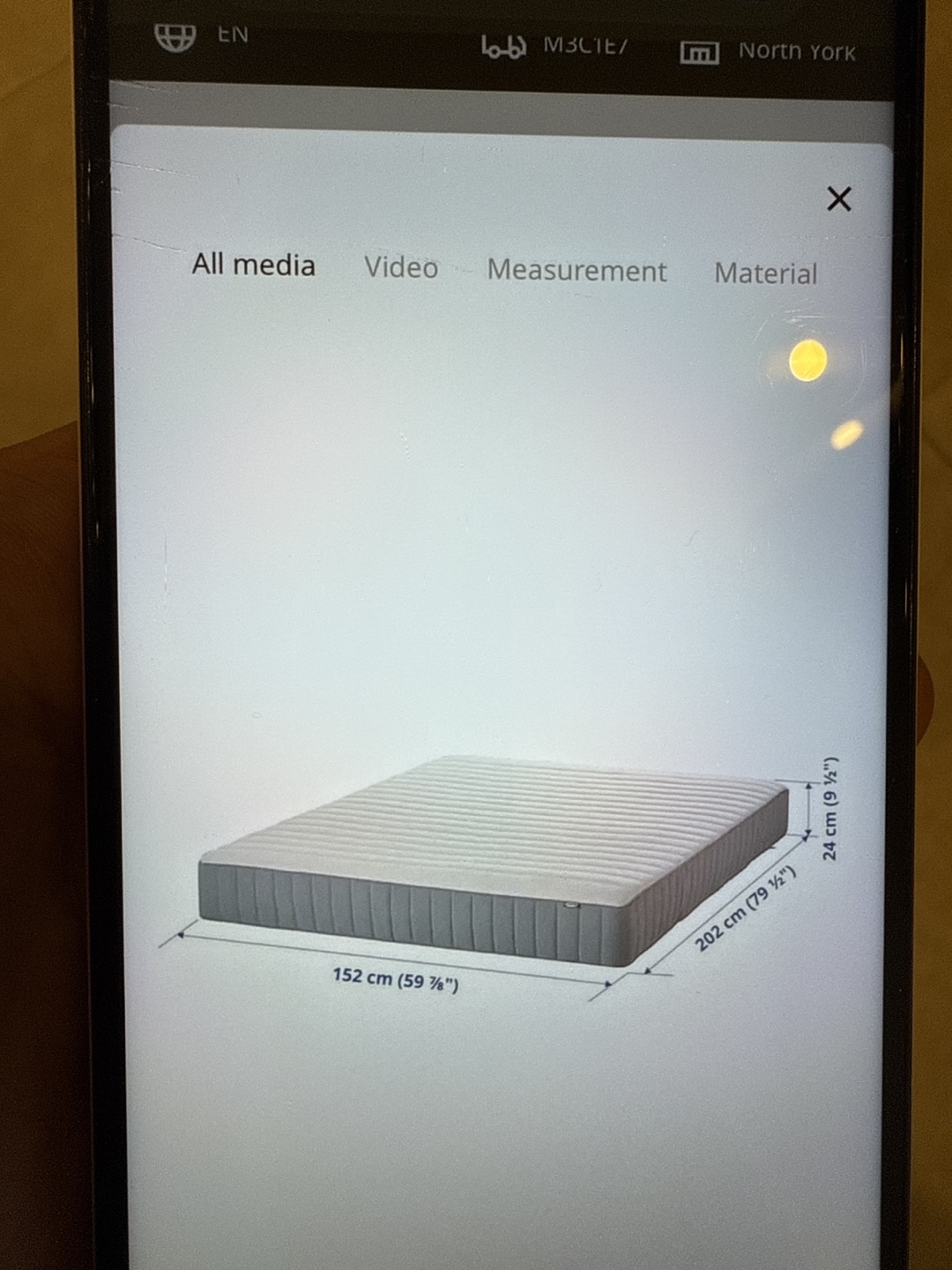 IKEA Bed Frame & Mattress - Queen Size - photo 2