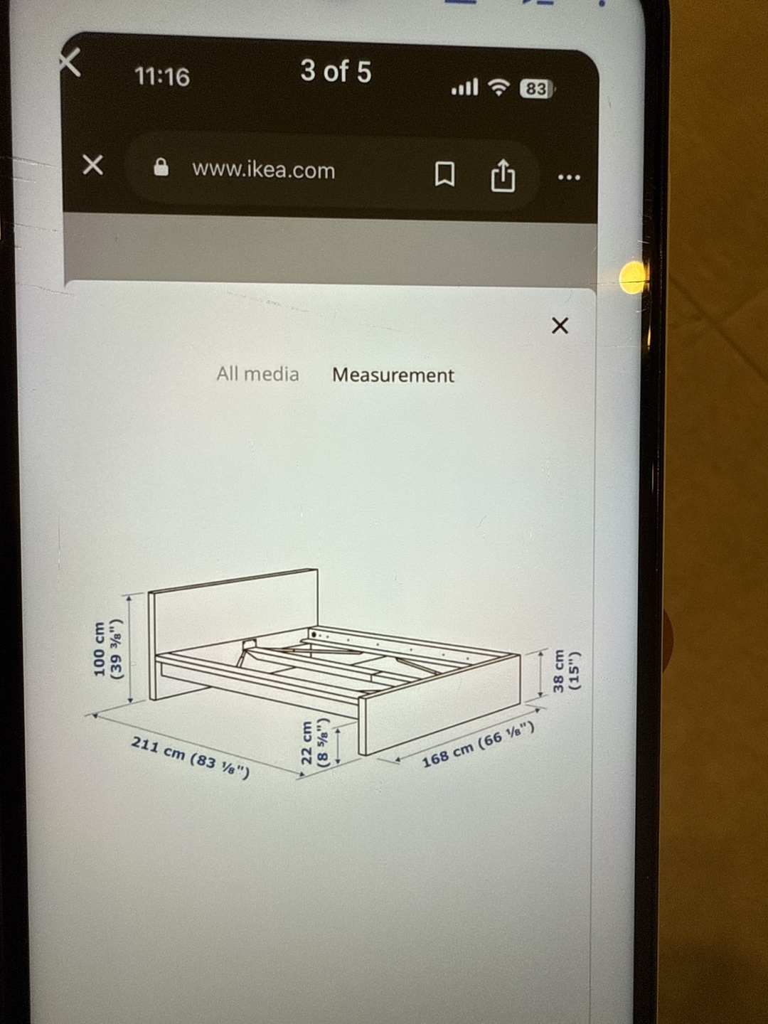 IKEA Bed Frame & Mattress - Queen Size - photo 3