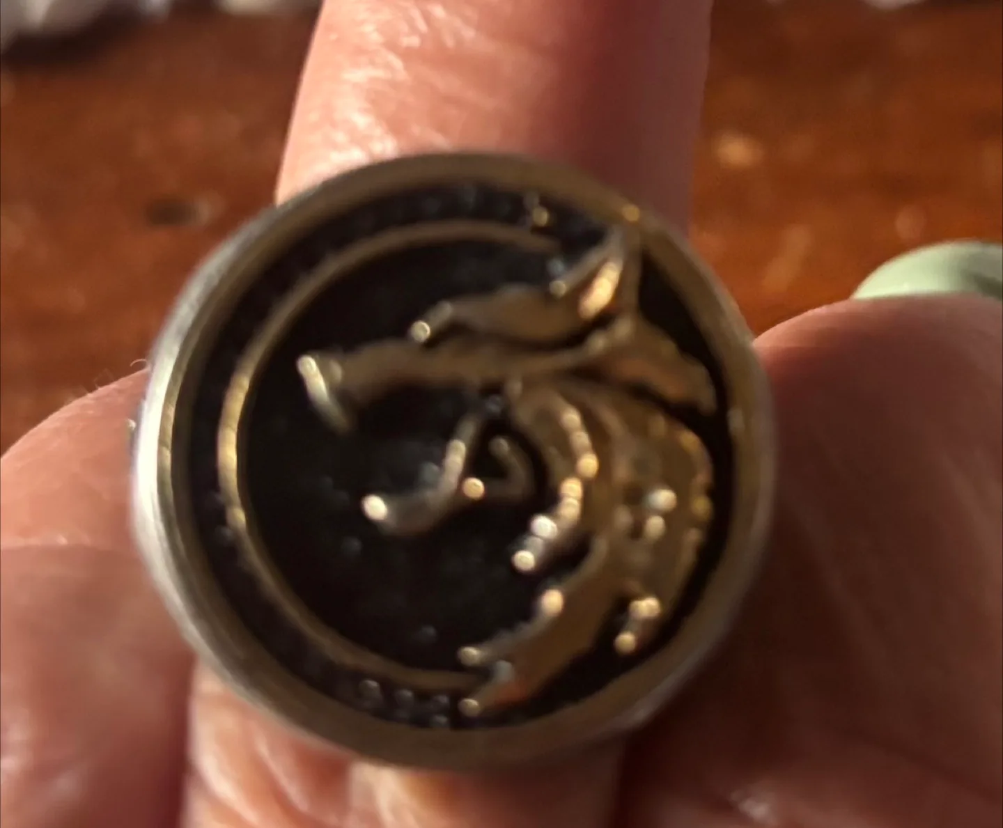 NORDIC VIKING WOLF PAW RING FOR MEN thumbnail