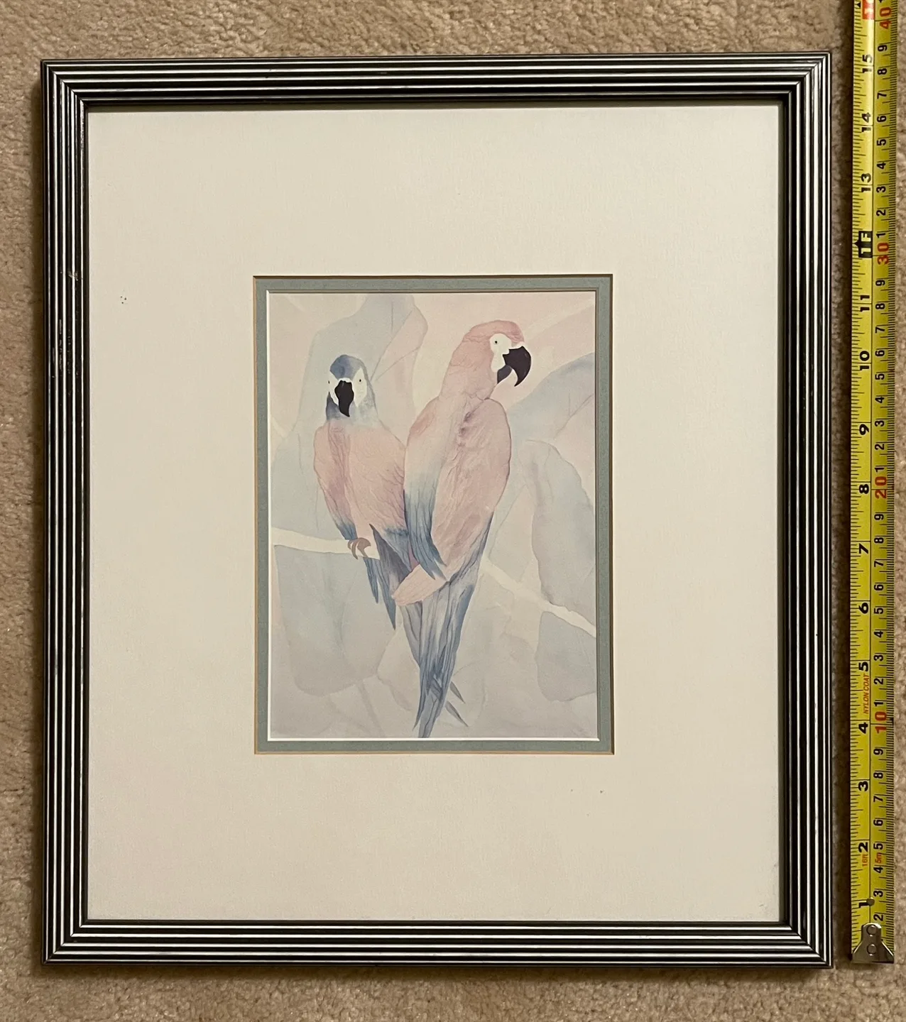 Framed Parrot Watercolor Prints - Set of 2 image indicator(4)