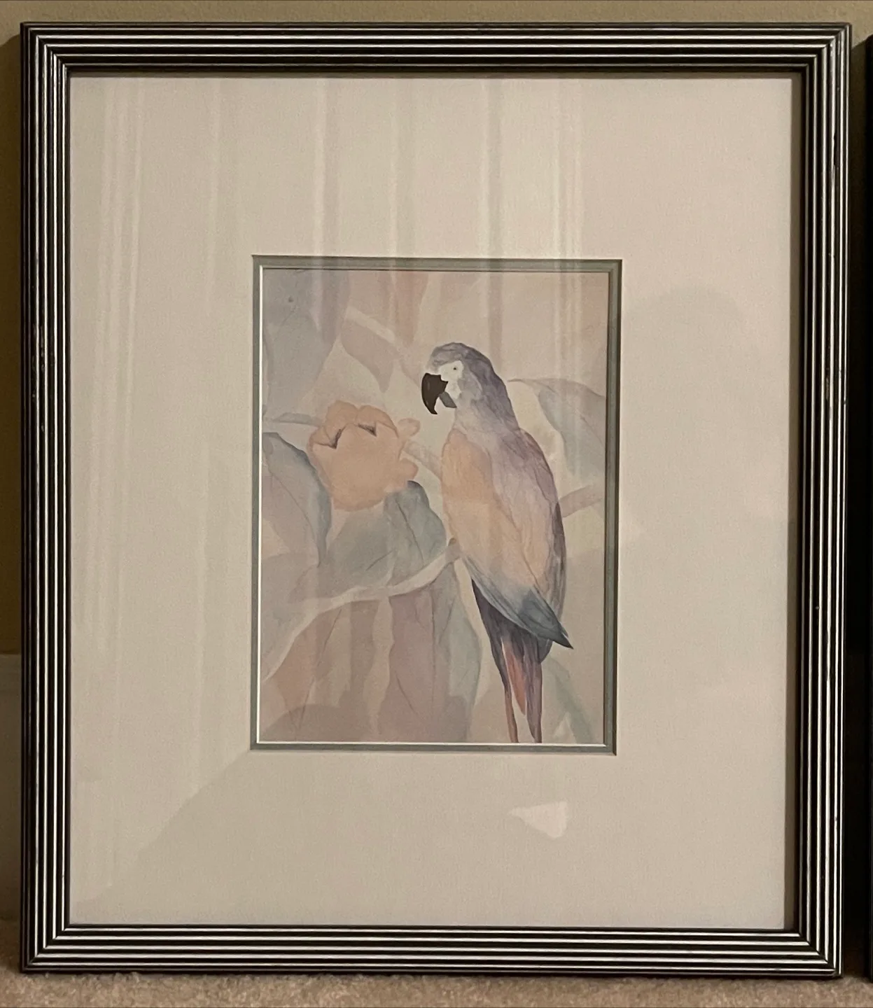 Framed Parrot Watercolor Prints - Set of 2 image indicator(2)