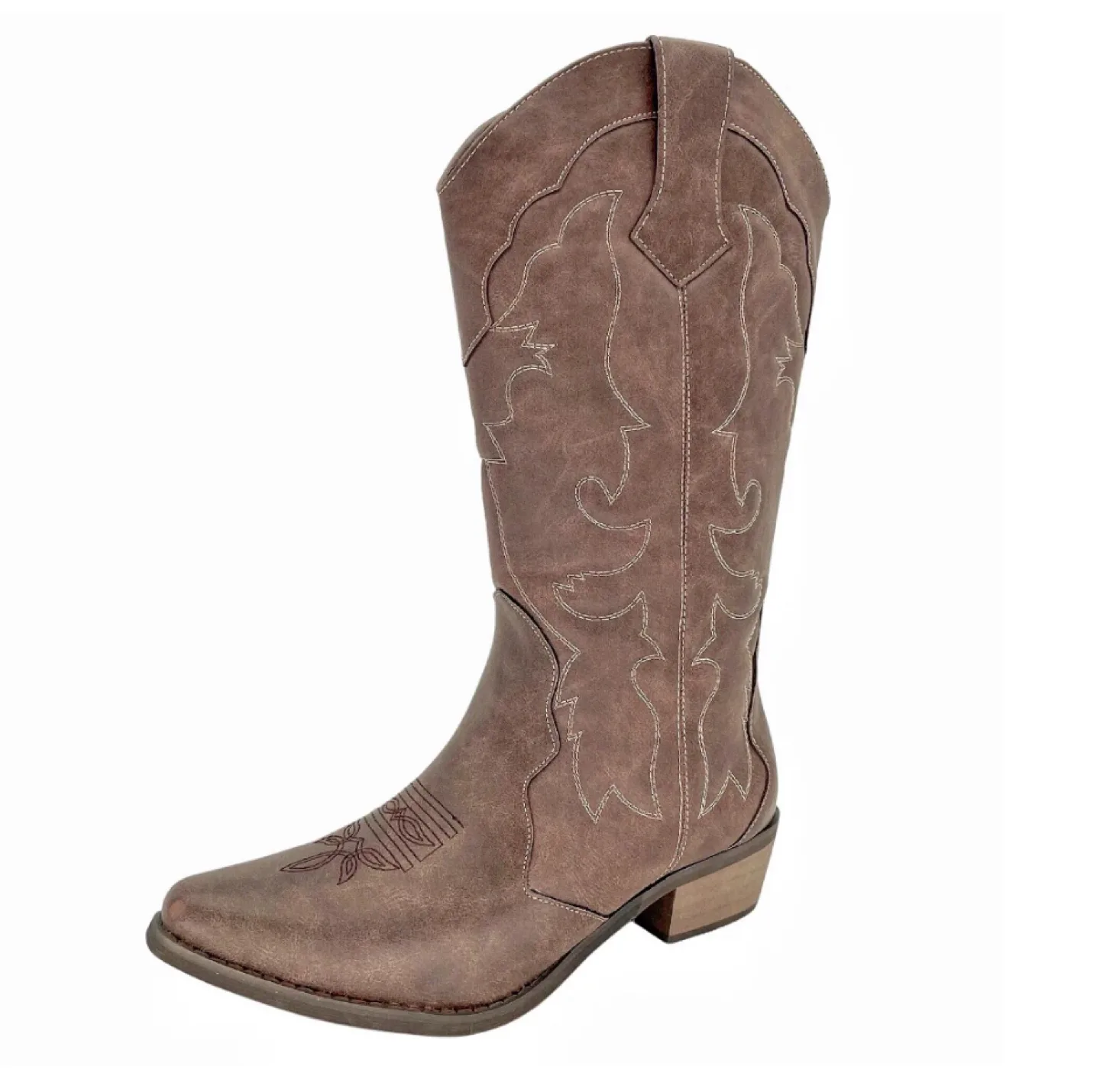 NEW! SheSole Cowgirl Wide Calf Snip Toe Boots thumbnail