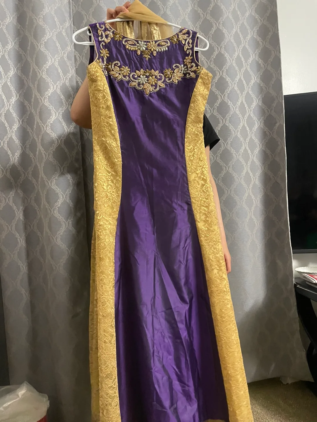 Salwar Kameez - Purple & Gold, Pink and Maroon thumbnail