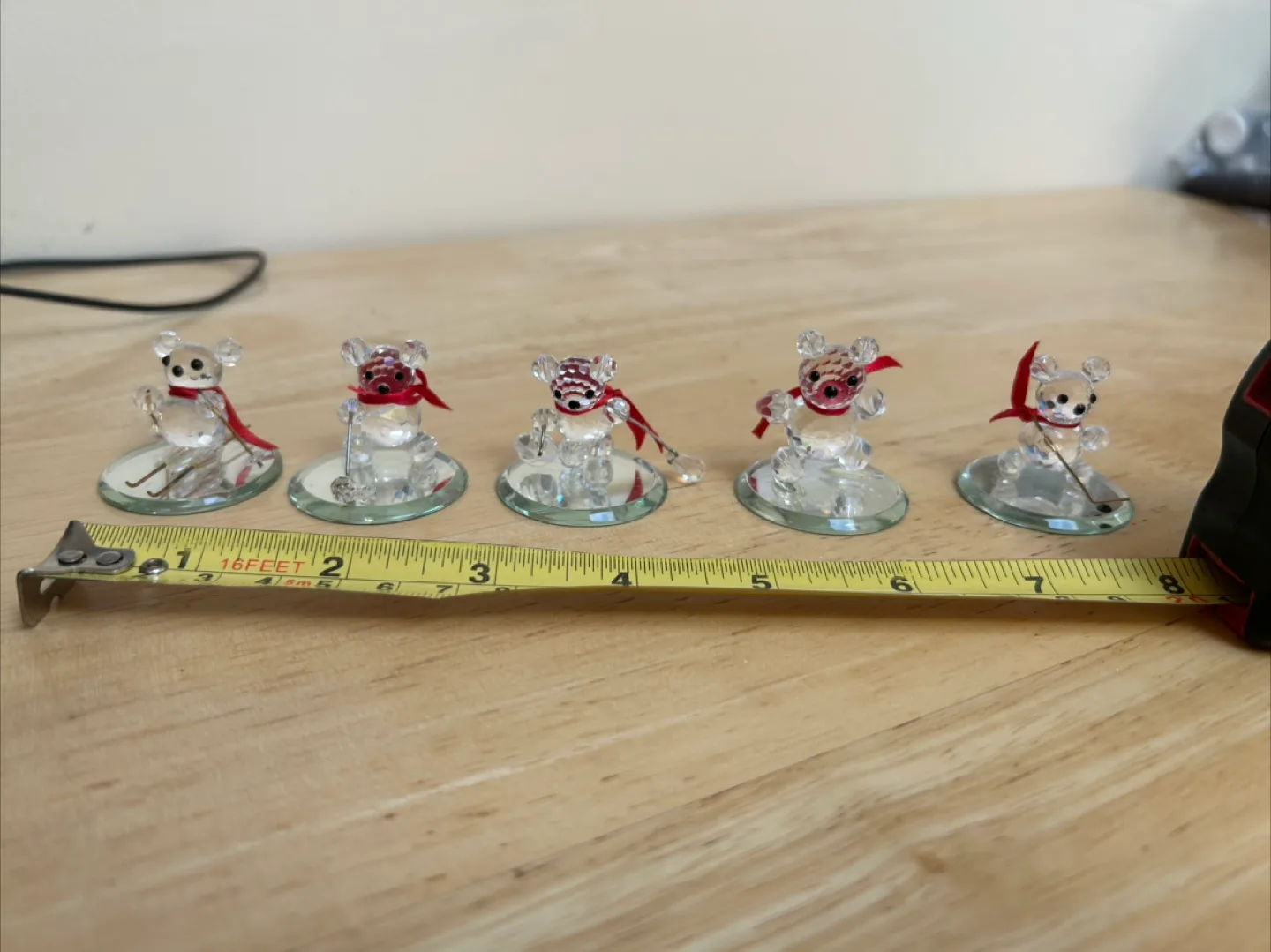 Swarovski Crystal Skiing Bear Figurine thumbnail