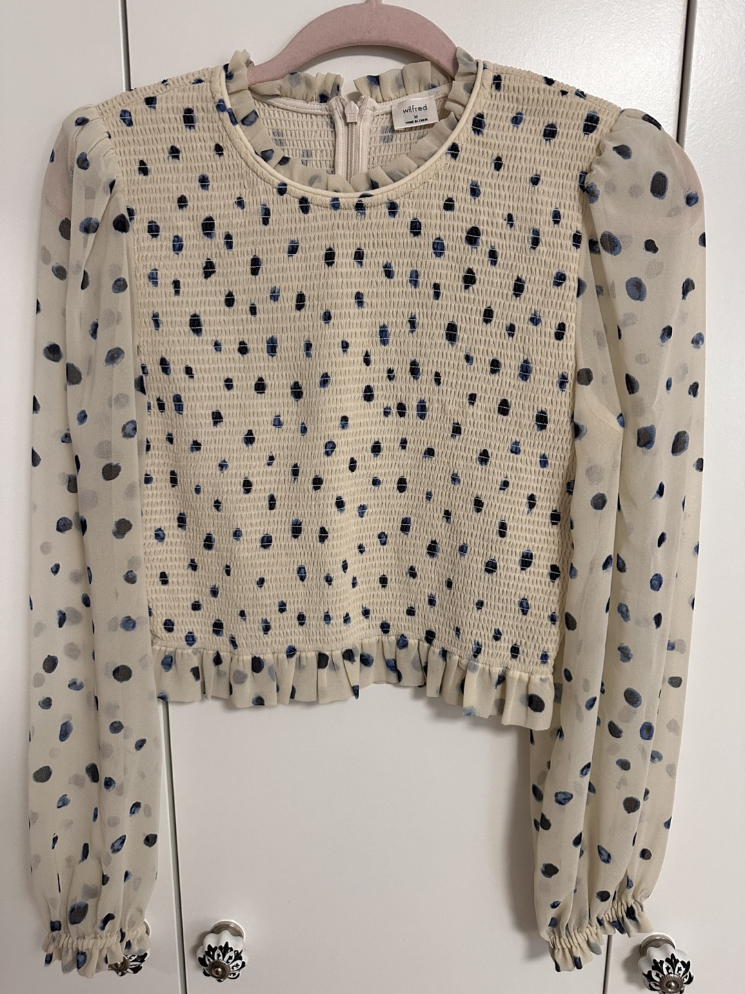 Wilfred Smocked Blouse - Size M