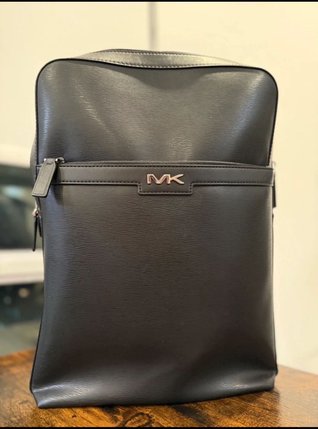 Michael Kors Men's Leather Backpack Business Black thumbnail