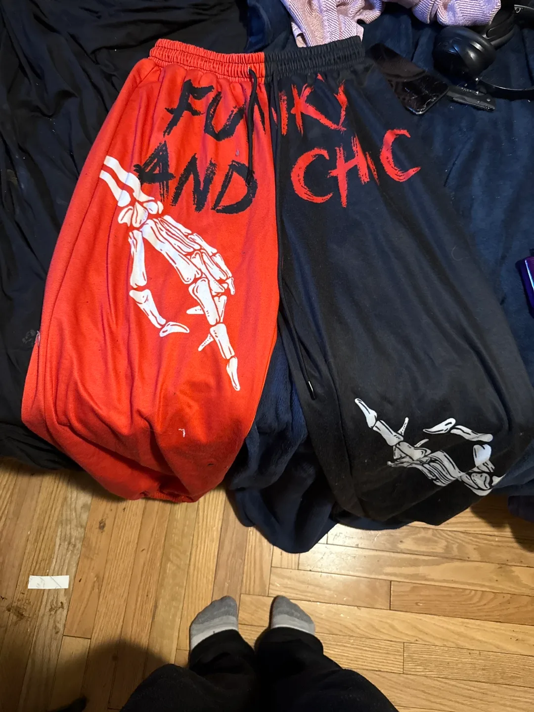 Funky and Chic Colour Block Sweatpants thumbnail