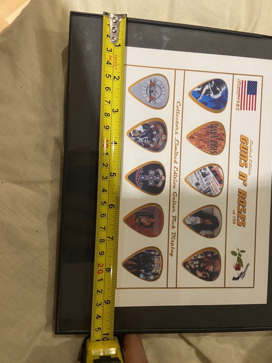 Guns N' Roses Limited Edition Guitar Pick Display - photo 3