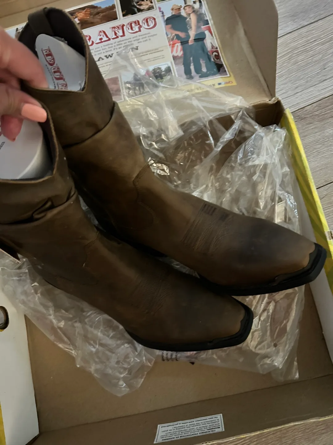 New Durango Crush Slouch Western Boots size 9 image indicator(2)