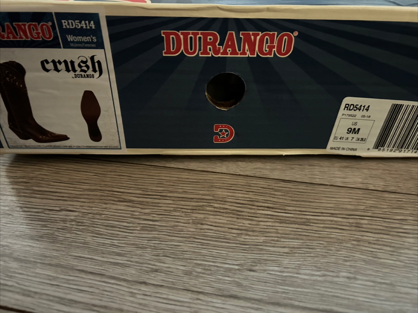 New 12” Durango Sew Sassy Cowboy Boots in Size 9 - photo 5