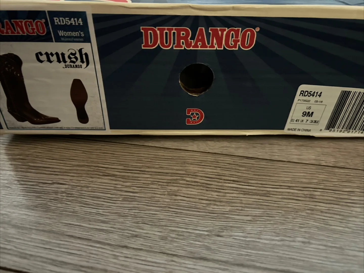 New 12” Durango Sew Sassy Cowboy Boots in Size 9 image indicator(5)