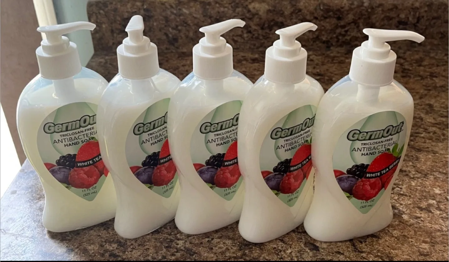GermOut Antibacterial Hand Soap - White Tea Berry thumbnail