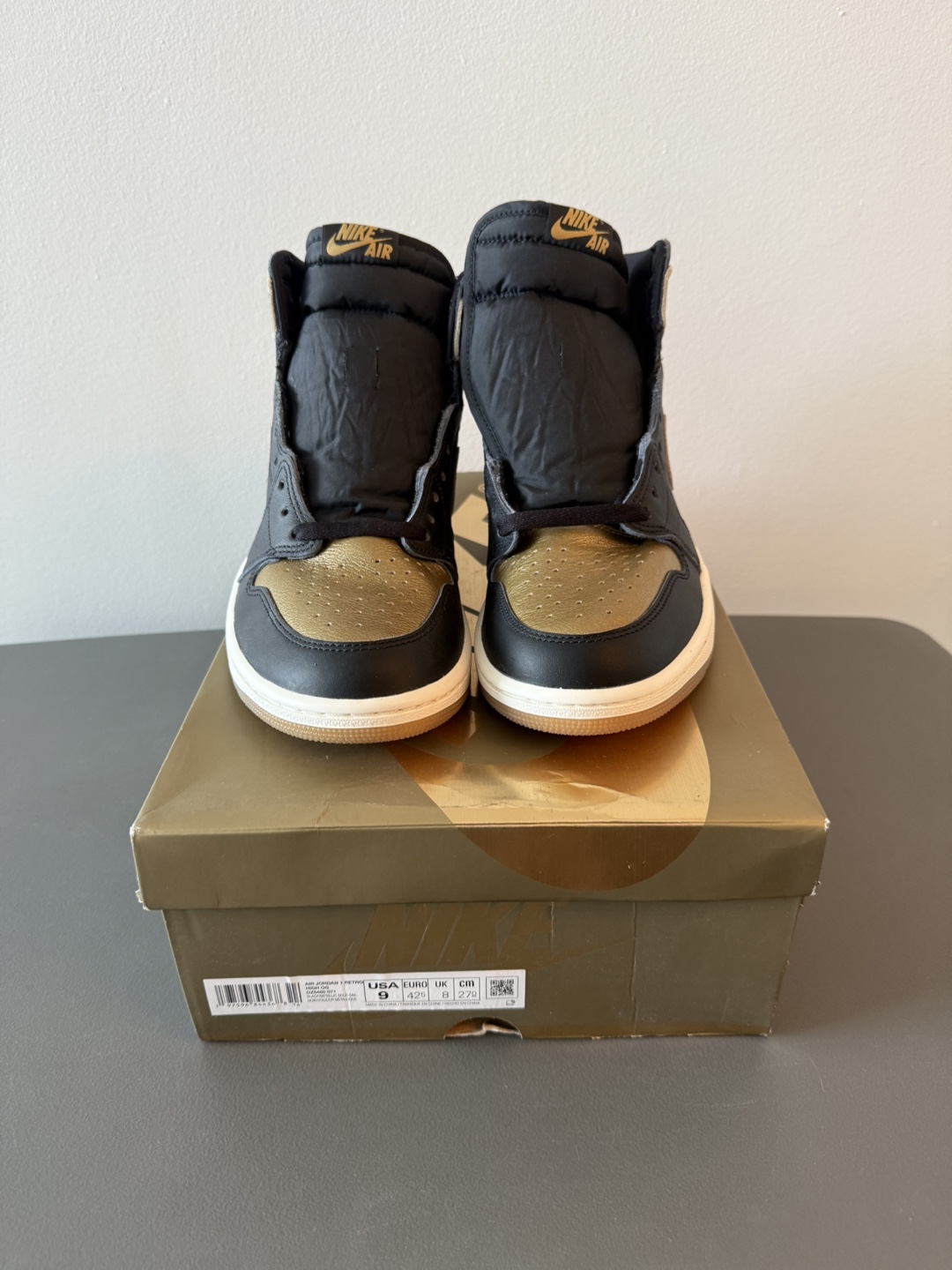 Jordan 1 Black Market Gold SZ9 - photo 3