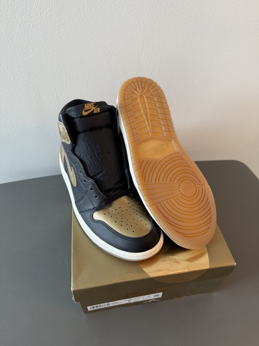 Jordan 1 Black Market Gold SZ9 - photo 4