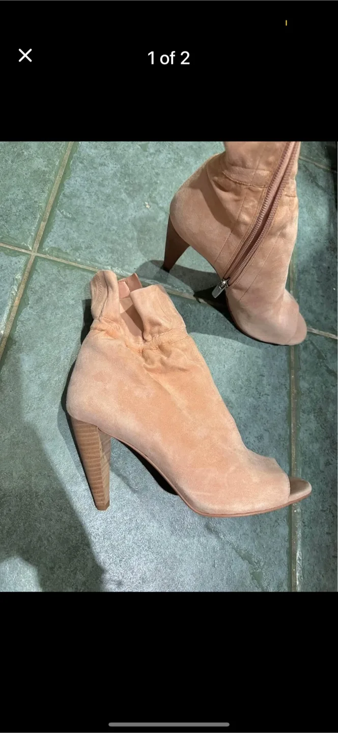 Vince Camuto Open Toe Booties - Size 7 thumbnail