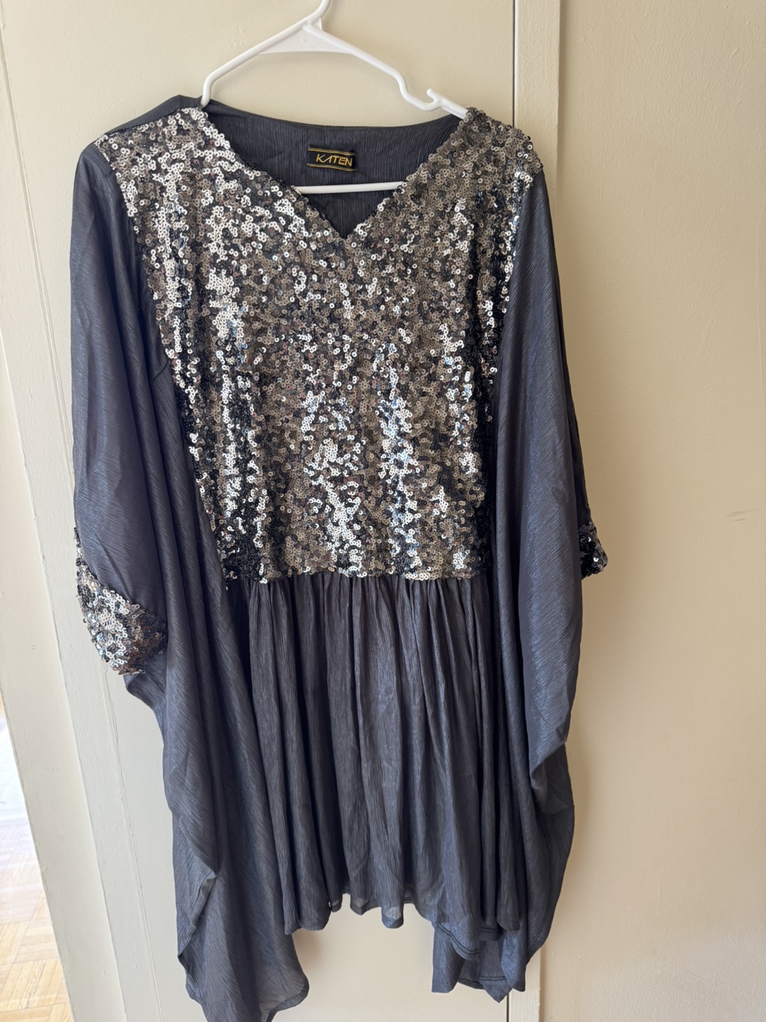 Katen Grey Sequin Dress