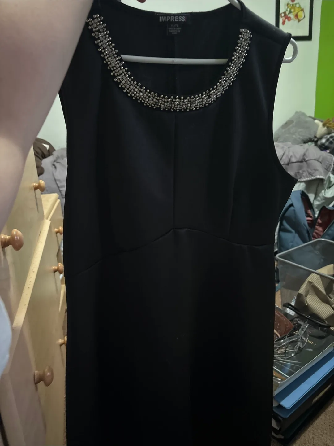 Basic Black Dress with bead detail thumbnail