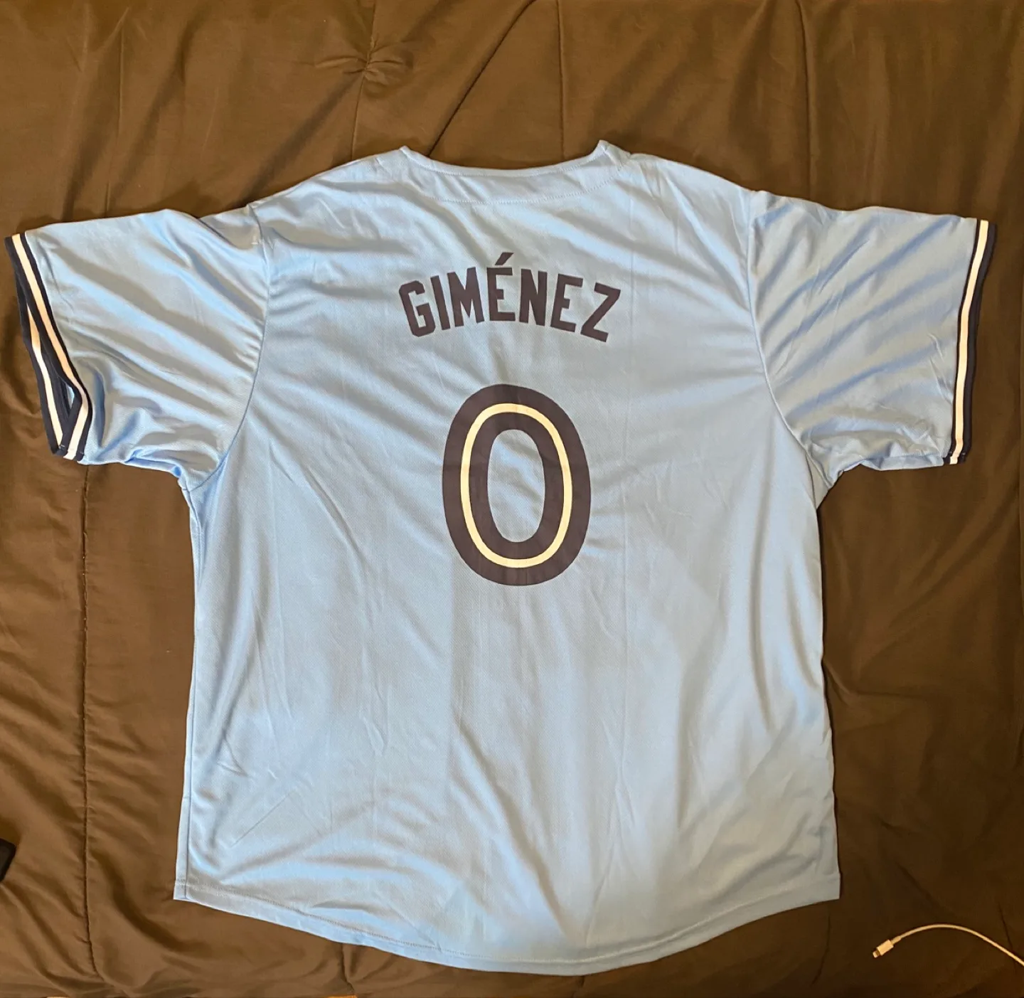 Toronto Blue Jays Andres Gimenez Replica Jersey Giiveaway image indicator(3)