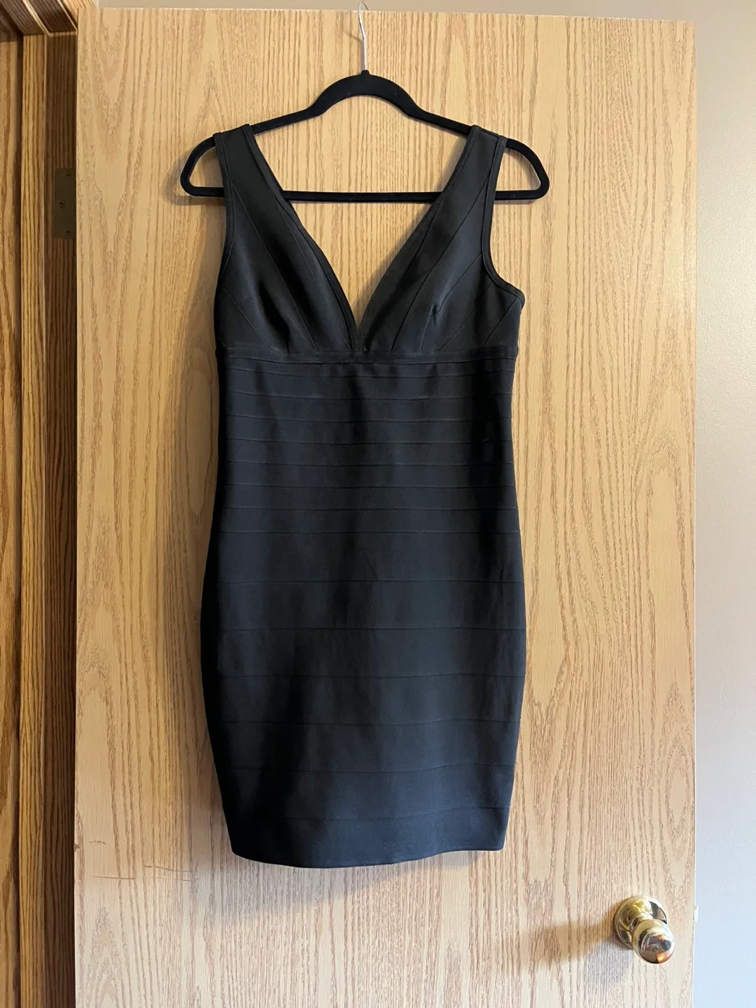 VINTAGE WOW COUTURE BODYCON BANDAID DRESS (Size Large) thumbnail