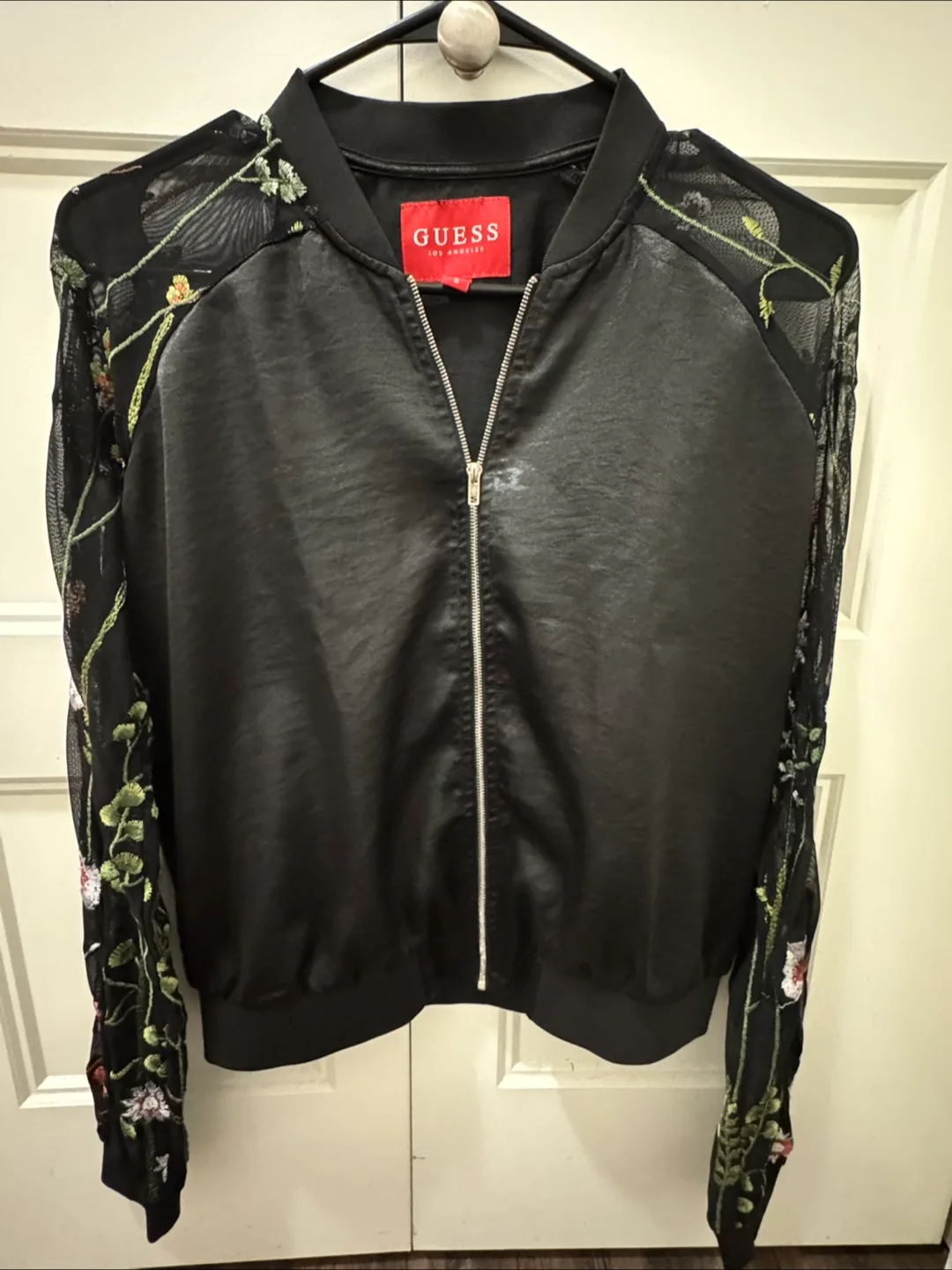 Guess (Guess Los Angeles): black bomber jacket thumbnail