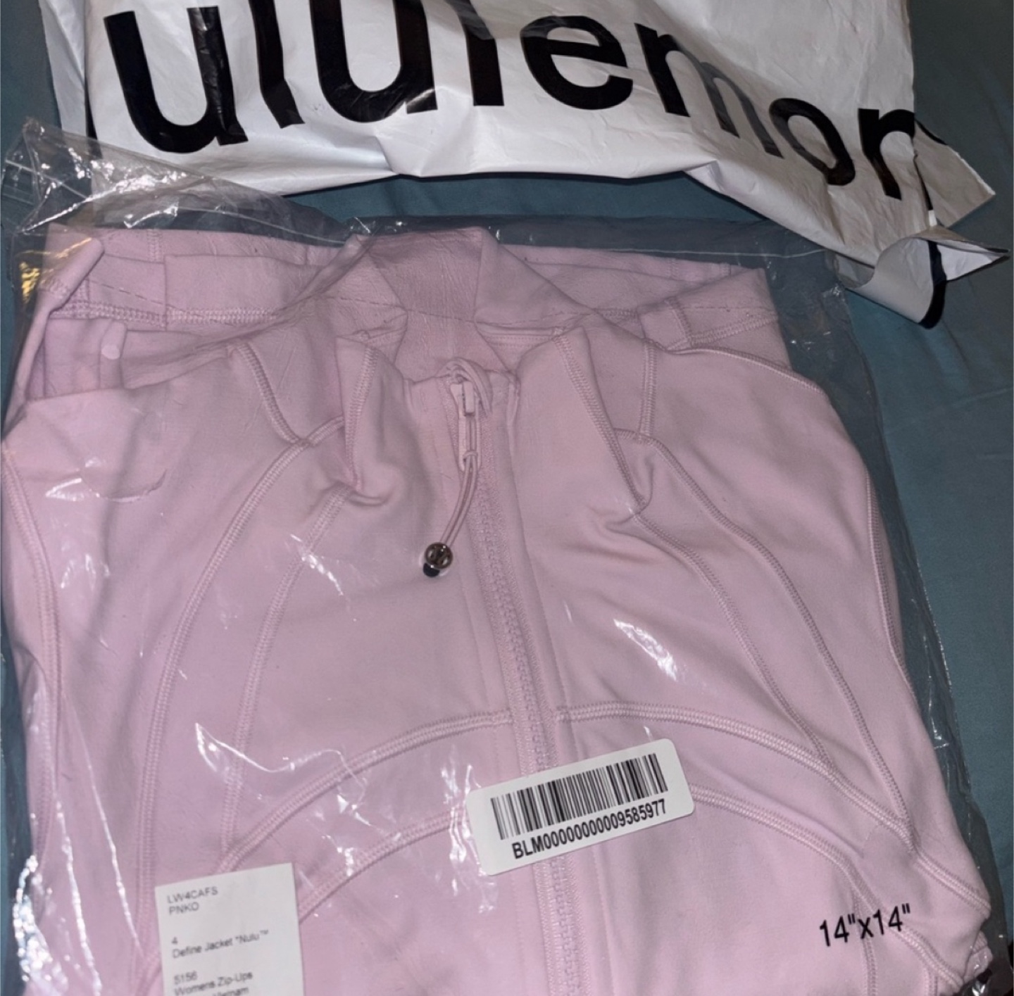 Lululemon pink organza define jacket