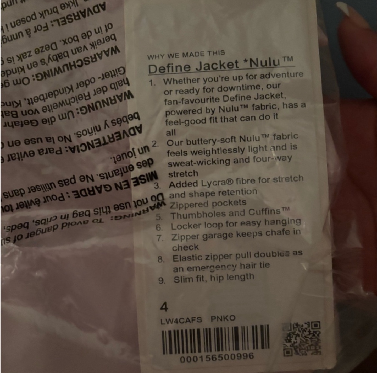 Lululemon pink organza define jacket - photo 3