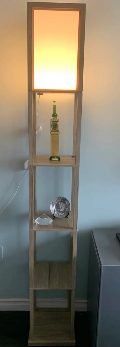 Modern Shelving Floor Lamp - Great Condition! thumbnail