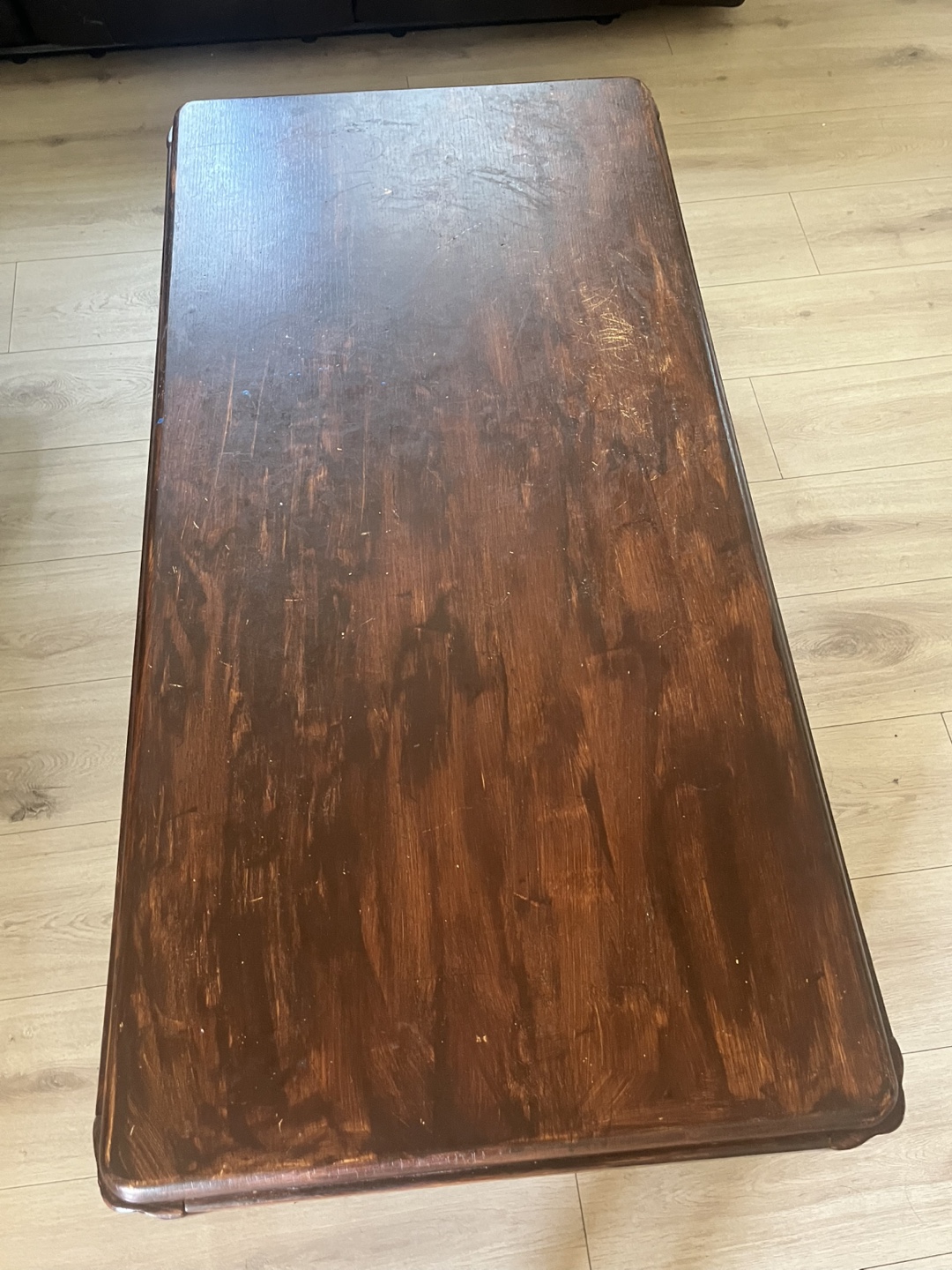 Dark Brown Wooden Coffee Table