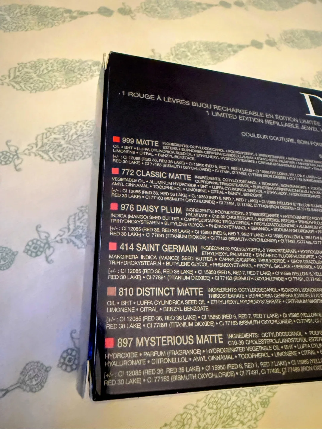 Dior Rouge Precious Rocks Refillable Jewel Lipstick Set image indicator(6)