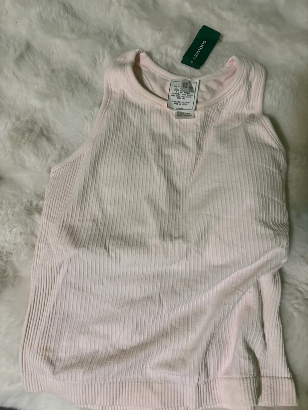 Simons Ribbed Tank Top - Size M thumbnail