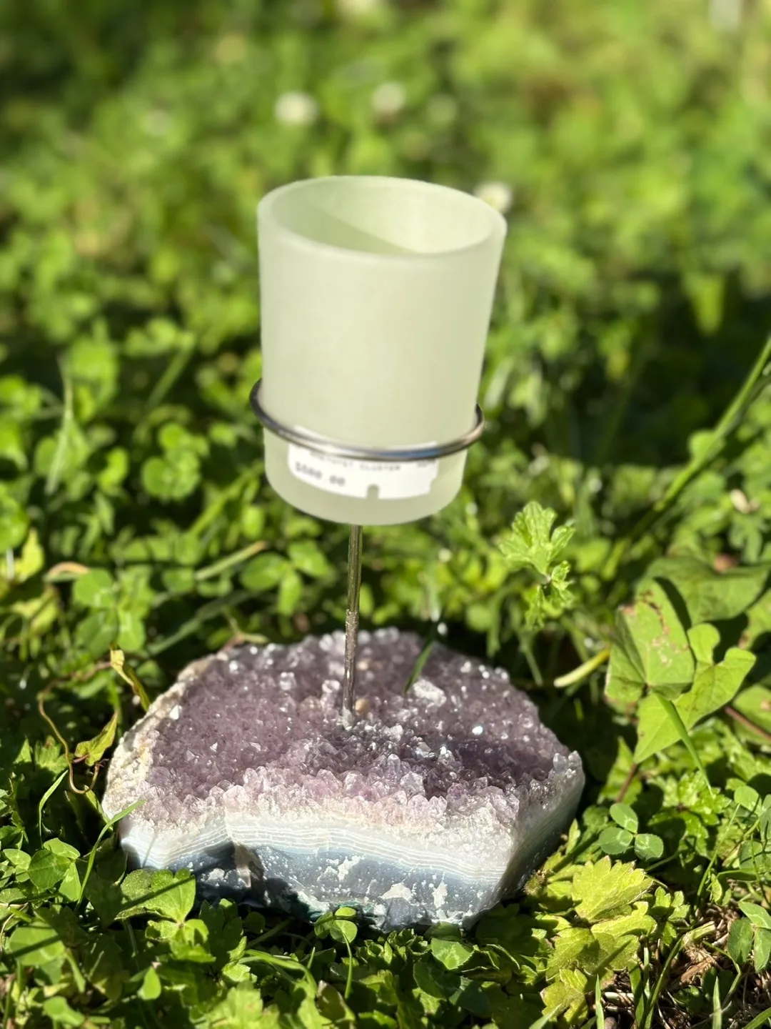 Amethyst Cluster Candle Holder thumbnail