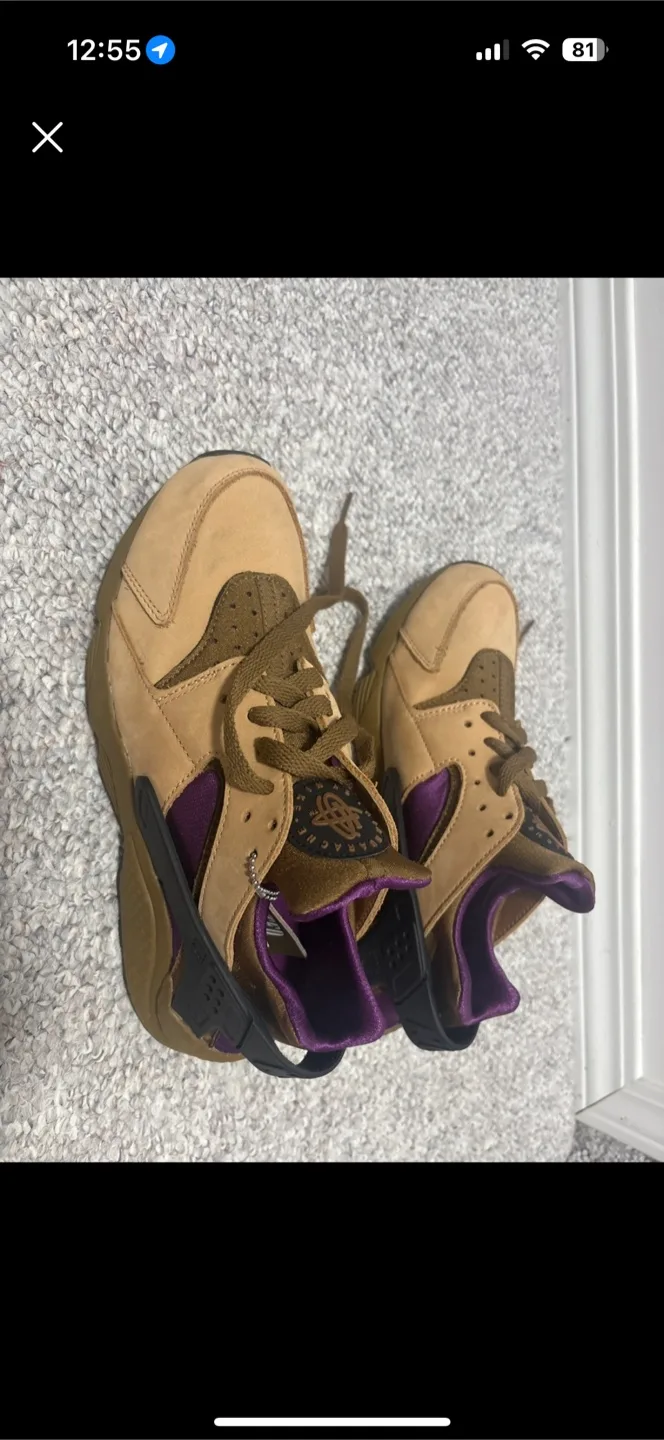 Nike Air Huarache Brown/Purple thumbnail